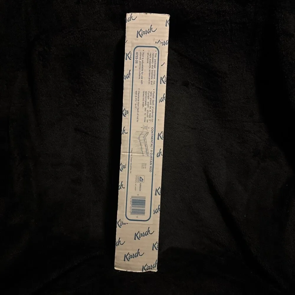 KIRSCH CURTAIN ROD 18-28” Continental II 2.5” Curtain Rods 6722-25